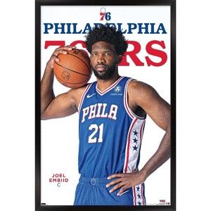 Trends International NBA Philadelphia 76ers - Joel Embiid Feature Series 23 Framed Wall Poster Prints - 1 of 4