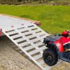 Durable Tri-Fold Aluminum Loading Ramp for Pickup Trucks, Motorcycle, ATV, UTV, Lawn Mower, Dirt Bike, Trailer - 3 of 4