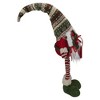 Northlight Fair Isle Standing Gnome Girl Christmas Figure - 28" - Red and Green - 4 of 4