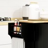 NicBex 1 Drawer Rolling Kitchen Island Cart with 3 Cabinets and 2 Racks,Kitchen Island on Wheels with Storage,Island Table for Kitchen - 4 of 4