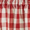 Park Designs Red and Cream Buffalo Check Swag 36"L - 3 of 4
