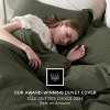 Bedsure Cotton Duvet Cover – 100% Cotton, Waffle Weave, All-Season Comfort Soft, breathable, and lightweight. Features classic waffle texture, corner - 2 of 4