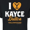 Women's - Yellowstone - I Love Kayce Cropped Graphic T-Shirt - 2 of 4