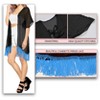 LA LEELA Women's Summer Vacation Holiday Wear Beach Open Front Holiday Duster Beachwear Cardigans for Women - 3 of 4