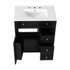 NicBex 30" Bathroom Storage Cabinet with Sink, Morden Bathroom Vanity, 1 Spacious Cabinet Door and 2 Drawers for Bathroom - 4 of 4