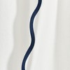 Lush Décor Coastal Chic Scallop Edge Window Curtain Panels Navy/White 52X84 Set - 2 of 4