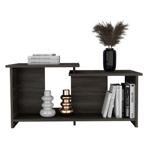 Okak Rectangle Modern Lift Top Coffee Table with Casters and 1 Open Shelf for Living Room/Office, Space-Saving - 1 of 4