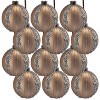 NAYSAYE Party Decoration and Accessories Glass Christmas Ball Ornament Set for Holiday Celebration, Gold, 3"*3"*0.07" - 2 of 4