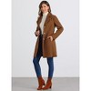 INSPIRE CHIC Women's Single Breasted Notched Lapel Long Winter Coats - 2 of 4