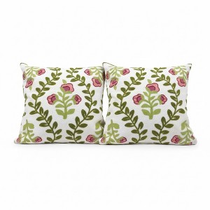 LISM Throw Pillow Covers Cotton Pillow Case Set of 2 - 1 of 4
