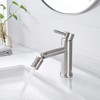 LunaLulink Brushed Nickle Bathroom Faucet for 2 Mode Faucet for Bathroom Sink - 3 of 4