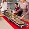 Tangkula 39.5" Extra Large Electric Griddle Portable Teppanyaki Grill with 2 Cooking Surface 4-Level Thermostat Control & Removable Drip Tray - 3 of 4