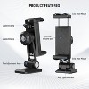Boersma Metal Phone Tripod Mount Adapter with Arca QR Base, Cold Shoe, 360° Swivel 180° Tilt, Phone Holder Compatible with iPhone 15 Pro Max - 4 of 4