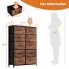 CAVINAS Tall Dresser for Bedroom, Fabric Chest of Drawers, Storage Cabinet with Water-Resistant Wooden Top for Closet/Nursery/Entryway - 2 of 4