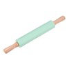 Unique Bargains Silicone Smooth Wooden Handle Non-Stick Kitchen Rolling Pin - 3 of 4
