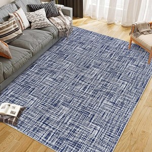 coucheta Machine Washable Area Rug for Living Room, Modern Non-Slip Stain Resistant Low Pile Soft Foldable Accent Carpet, for Bedroom, Dining Room - 1 of 4