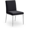 Meridina Furniture,Reeves Black Chenille Fabric Upholstered Dining Side Chair, Set of 2 - 2 of 4