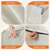 TUYOHW Bean Bag Chair with Removable Washable Cover, Side Pocket & Carry Handle, Oversized Lounger, Easy Clean Design - 4 of 4