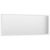vidaXL Bathroom Mirror White 39.4"x0.6"x14.6" Engineered Wood - 3 of 4
