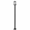 Z-Lite Broughton 2 - Light Post Light in  Black - 2 of 4