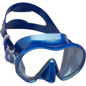 Cressi F-Dual Mask - Single Lens Frameless Scuba Mask for Good Visibility - 1 of 3