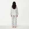 Anna-Kaci Lounge Women's 2-Piece Set Heart Print Button Front Pajama Top with Relaxed Long Sleeves and Matching Elastic Waist Pants - 4 of 4