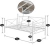 VECELO Metal Daybed with Headboard Heavy-duty Slats Support Sofa Bed Platform Mattress Foundation, Easy Assembly - 3 of 4