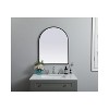 Elegant Lighting Metal Frame Arch Mirror 24x30 Inch in Black - 2 of 4