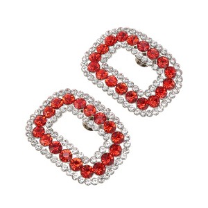 Unique Bargains Square with Detachable Clip Shoe Accessories 2 Pcs - 1 of 4