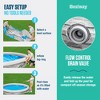 Bestway Inflatable Stacked Stone Design Outdoor Above Ground Backyard Swimming Pool Set - 4 of 4
