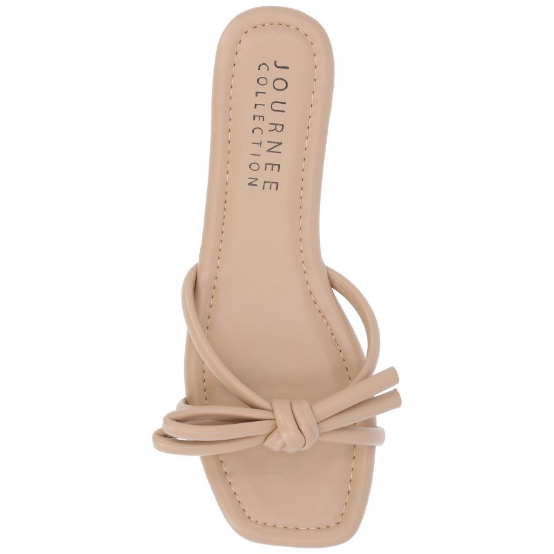 Journee Collection Womens Soma Tru Comfort Foam Slide Low Block Heel Sandals, 5 of 11