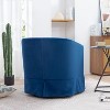 Acekool Modern Swivel Chair, Upholstered Accent Armchair with Wide Seat & Elastic Cushion for Living Room, Bedroom, Office - 4 of 4
