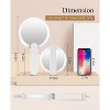 FASCINATE Handheld Mirror with Lights, 1X10X 2-Sided Magnifying with Swivel Handle, Perfect for Travel, Portable with USB Charging - 2 of 4