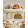 Feandrea Cat Tree, Cat Tower, Cat Condo, Large Cat Perch, 2 Cat Caves, Scratching Post - 3 of 4