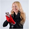 Women's Stylish Touch Screen Gloves with Fur Trim & Fleece Lining - 3 of 3