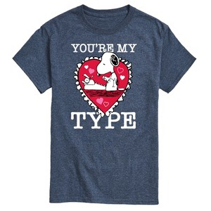 Men's - Peanuts - You're My Type Short Sleeve Graphic T-Shirt - 1 of 4