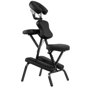Costway Portable PU Leather Pad Travel Massage Tattoo Spa Chair w/ Carrying Bag - 1 of 4