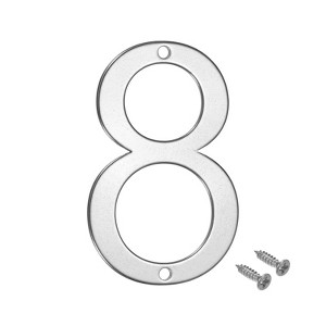 Unique Bargains 304 Stainless Steel Polished Surface Rust Resistant Corrosion Resistant House Number 1 Pc - 1 of 4