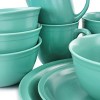 Gibson Home 16 Piece Siam Stoneware Dinnerware Set in Green - image 4 of 4