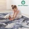 LunaLulinlk 5X7 L.Blue /Abstract Non-Shedding Stylish and Stain Resistant Area Rug - 3 of 4