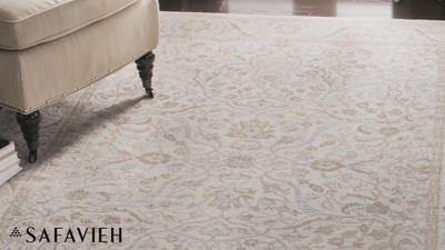 Isabella Blue Hand-Knotted Synthetic 8' x 10' Area Rug