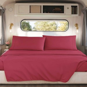 Nestl RV Queen Sheets, Super Soft 4PC Microfiber Sheet Set for Camper, Short Queen Sheets - 1 of 4