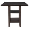 NicBex Dining Table Set for 4  Wooden Counter Height Dining Set with 4 Chairs and Storage Shelving for Kitchen - 2 of 4