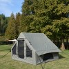 4 Person Inflatable Glamping Tent, 4-Season Waterproof Air Camping Tent House with Quick Setup and Windproof Structure – Cuddlewood - 3 of 4
