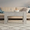 vidaXL Coffee Table Concrete gray Engineered wood Medium Sliding Top - 3 of 4