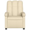 vidaXL Massage Recliner Chair - Cream Manual Push Back - 4 of 4