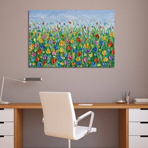 iCanvas Colorful Flower Field by Olga Tkachyk Canvas Print Wall Art - 1 of 3