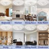 Aoibox Flush Mount Ceiling Fan with Lights and Remote, 6 Wind Speeds, Low Profile Smart Fan for Bedroom, Kitchen, Small Room, 20 Inch - 3 of 4