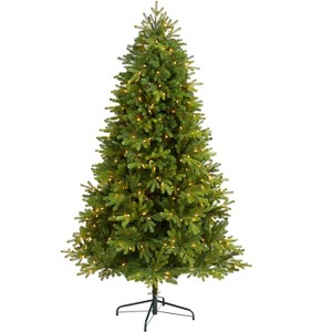Nearly Natural 6.5-ft Washington Fir Artificial Christmas Tree with 400 Clear Lights and 1110 Bendable Branches - 1 of 4