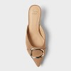 Women’s Larissa Pointed Toe Mule Heels – A New Day™ Beige - 3 of 4